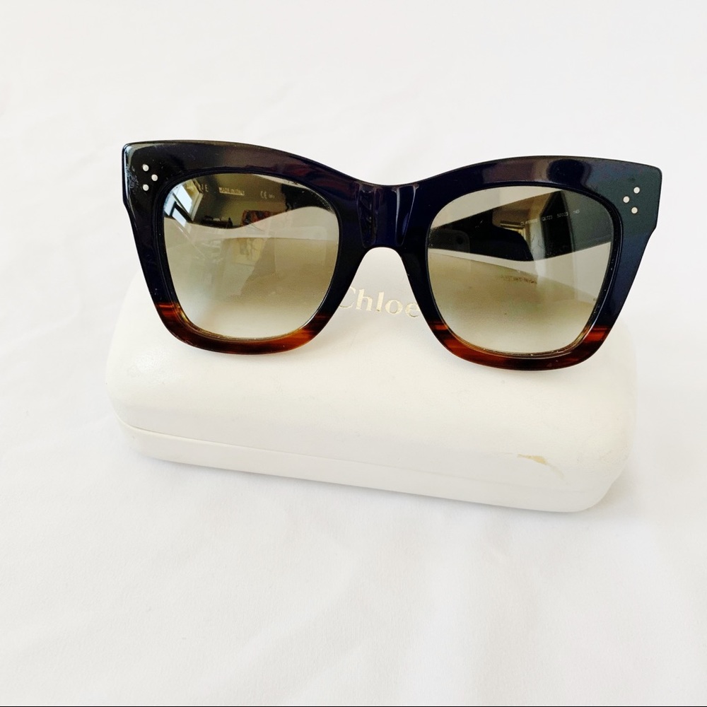 Céline Two-Tone Gradient Cat-Eye Sunglasses.